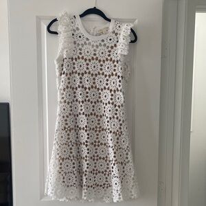 Michael Michael Kore Elegant White Lace Dress